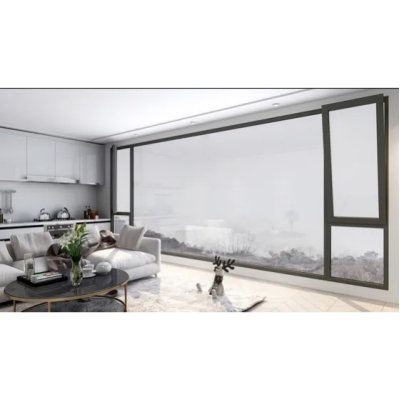 Invisibility Hardware Aluminum Profile Casement Window