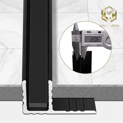 F Channel Aluminium Tile Shower Wall Profiles For Decoration Trim